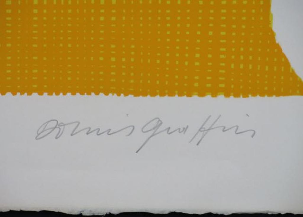 Onbekend gesigneerd: Zeefdruk, Gele pilaar kopen? Bied vanaf 1!