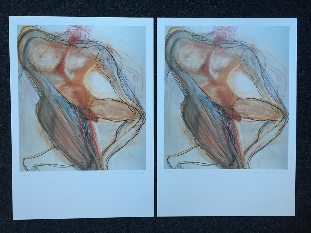 2 x Hans Abbing Zeefdruk/ Litho AIDS FONDS 1990 kopen? Bied vanaf 1!