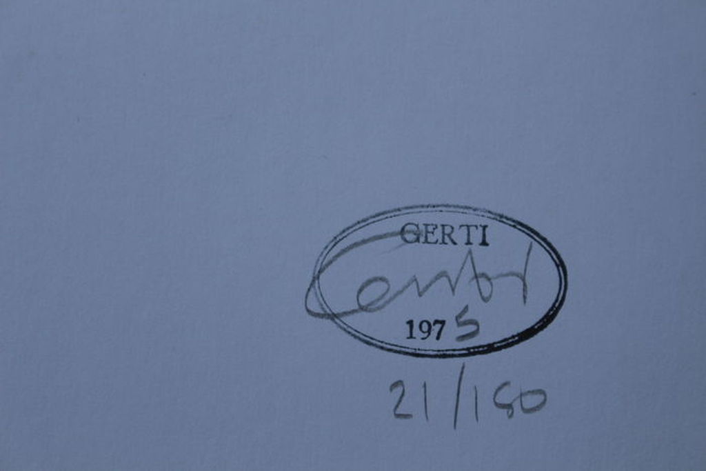 Gerti Bierenbroodspot (1940) -Gesigneerde litho XXL -75cm x105 cm - opl. 150 ex. kopen? Bied vanaf 50!