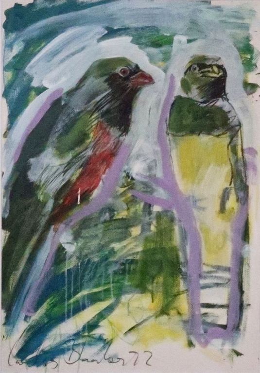 Carlos Blaaker: Gemengde techniek, Onbekend - Ingelijst kopen? Bied vanaf 100!