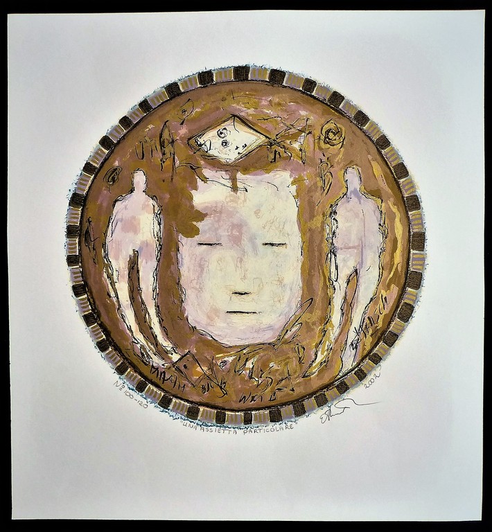 Eric Toebosch,  Zeefdruk op papier,Una Assieta Particolare ,Handgesigneerd kopen? Bied vanaf 30!