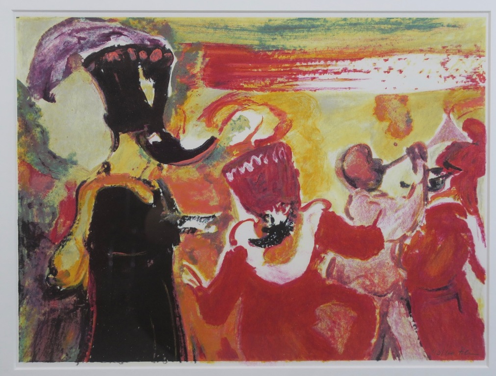 Luis Filcer: Zeefdruk, Het Beraad - Ingelijst verkocht voor € 55!