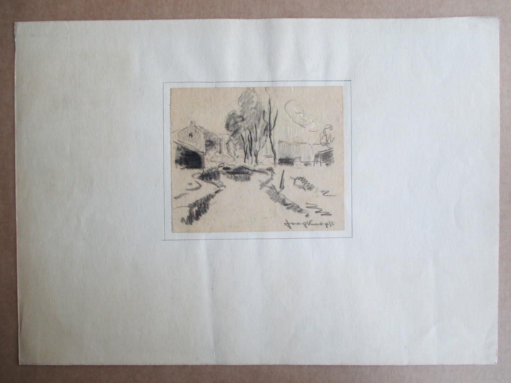 Joop Kropff, houtskool schetstekening kopen? Bied vanaf 1!