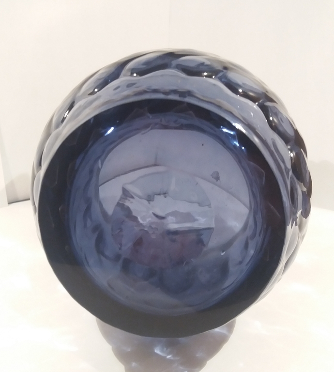 paarse uilenvaas  met parelmoer design kopen? Bied vanaf 20!