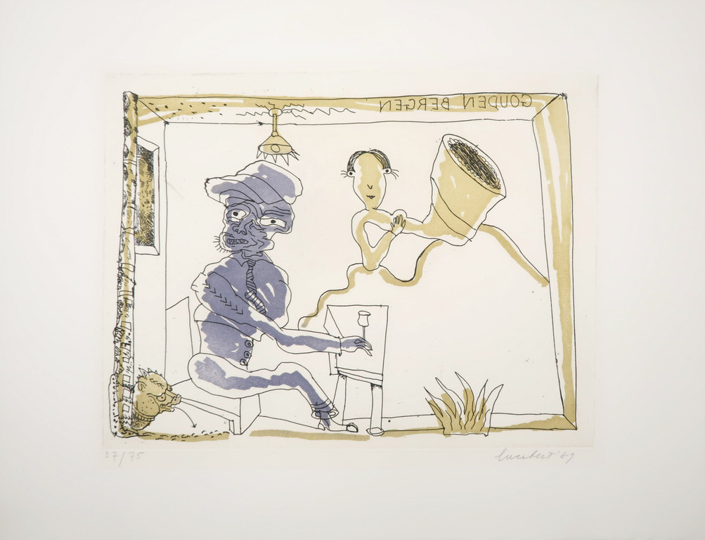 Lucebert: Ets, Gouden Bergen kopen? Bied vanaf 150!