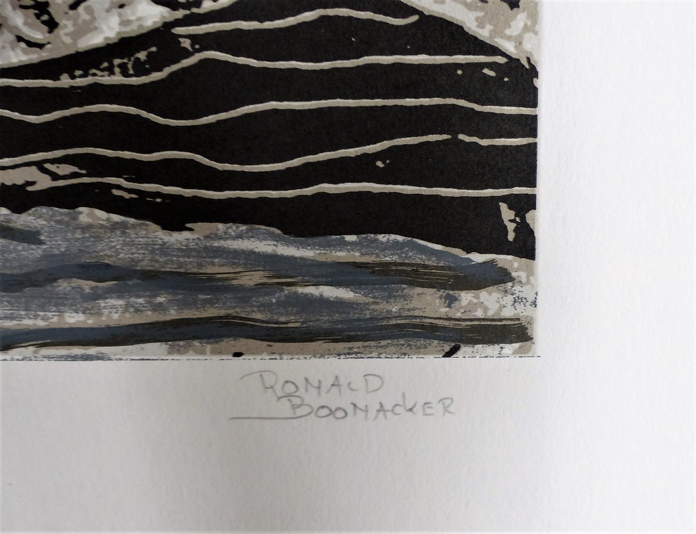 Ronald Boonacker,Zeefdruk op papier,Night sky 1,Handgesigneerd. kopen? Bied vanaf 60!