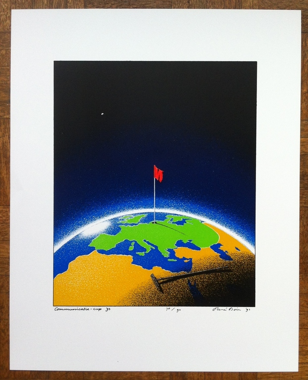 René Boin: zeefdruk, Communicatie-cup verkocht voor € 45!