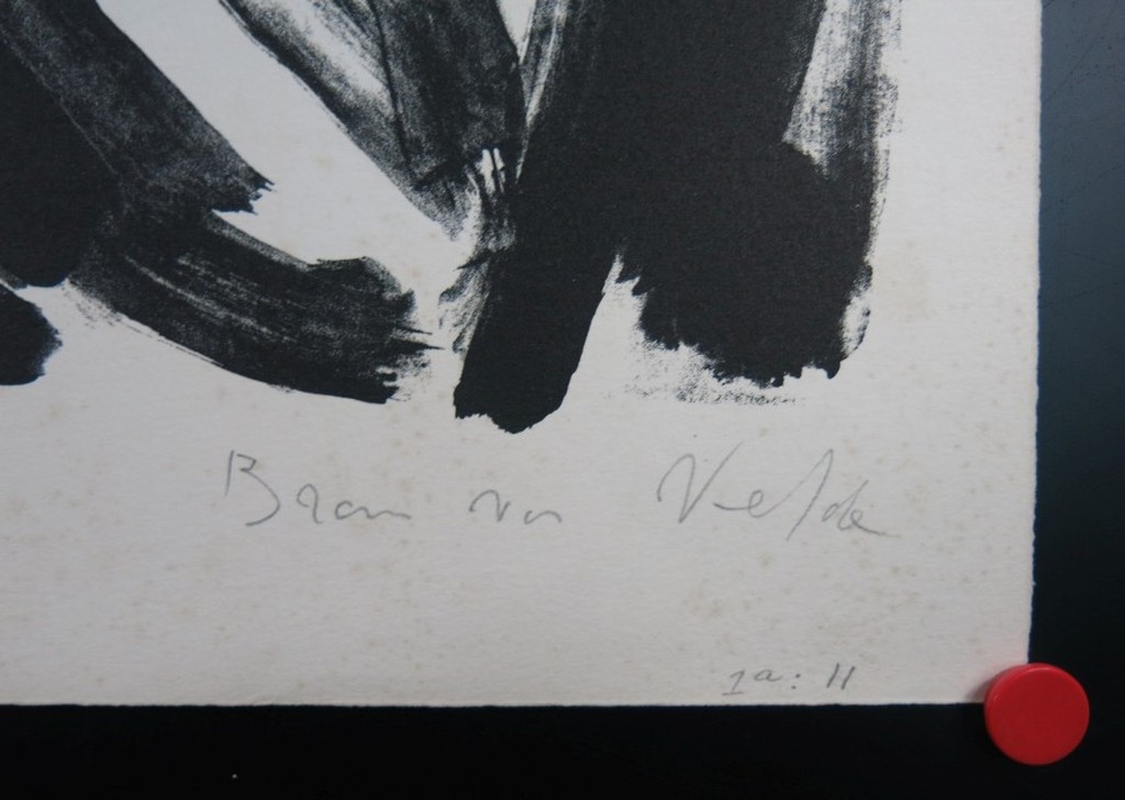 Bram van Velde: Litho, Zonder titel kopen? Bied vanaf 120!