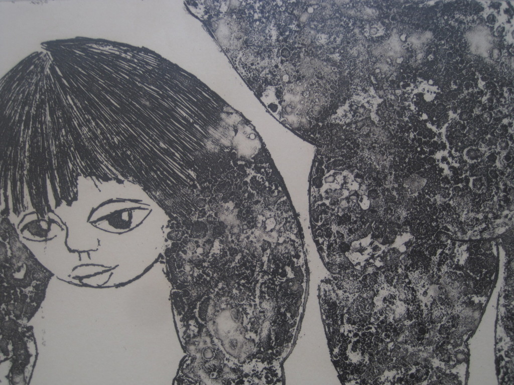 Ans Wortel litho "om dat wat je geluk brengt te beschermen" 93/150 kopen? Bied vanaf 1!