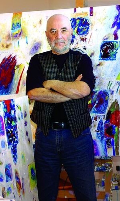 Matko Trebotic Mooie Kleurenets -Fliegende Stadt mit Apfel-. 1978. kopen? Bied vanaf 59!