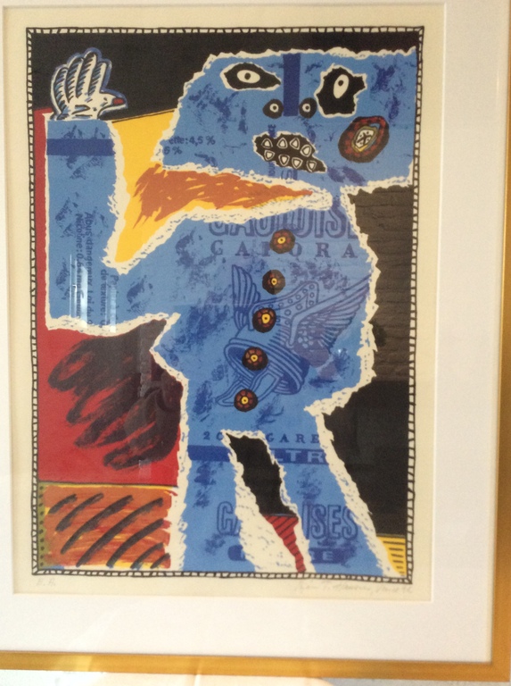 Bjorn T. Hansen - gesigneerde zeefdruk - ingelijst - Vence 1991 kopen? Bied vanaf 50!