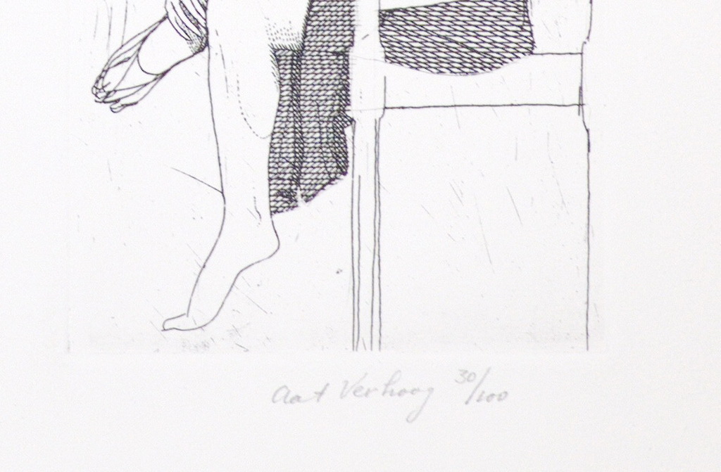 Aat Verhoog - titel onbekend - Kleurenlitho kopen? Bied vanaf 50!