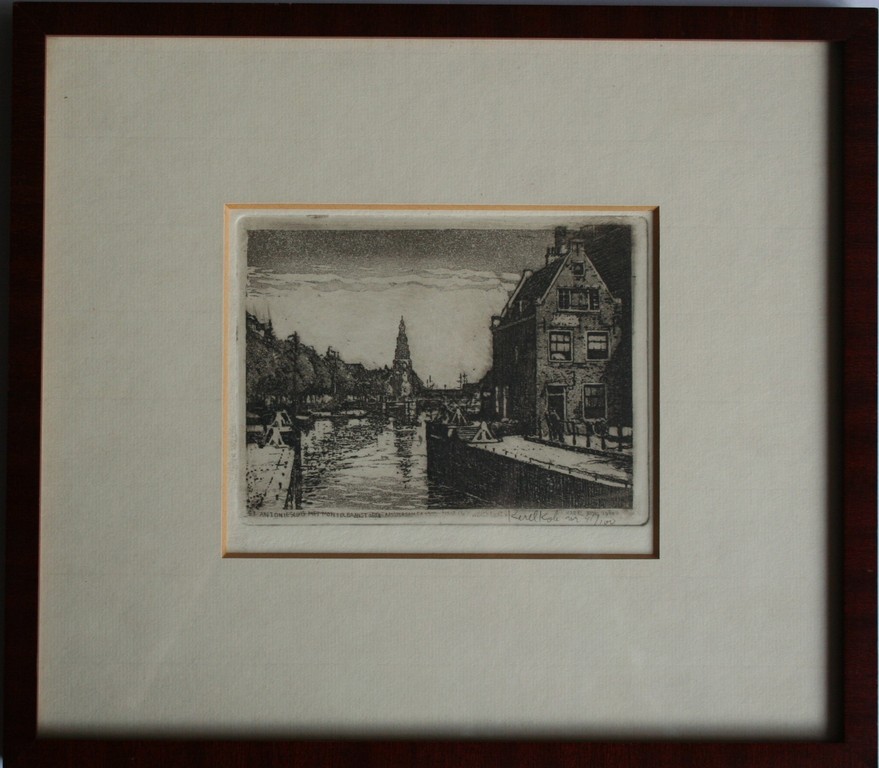 karel kok, ets, St. Antoniesluis kopen? Bied vanaf 1!