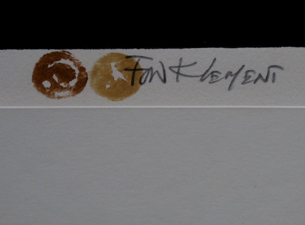 Fon Klement,  ingelijste boardsnede, handgesigneerd kopen? Bied vanaf 250!