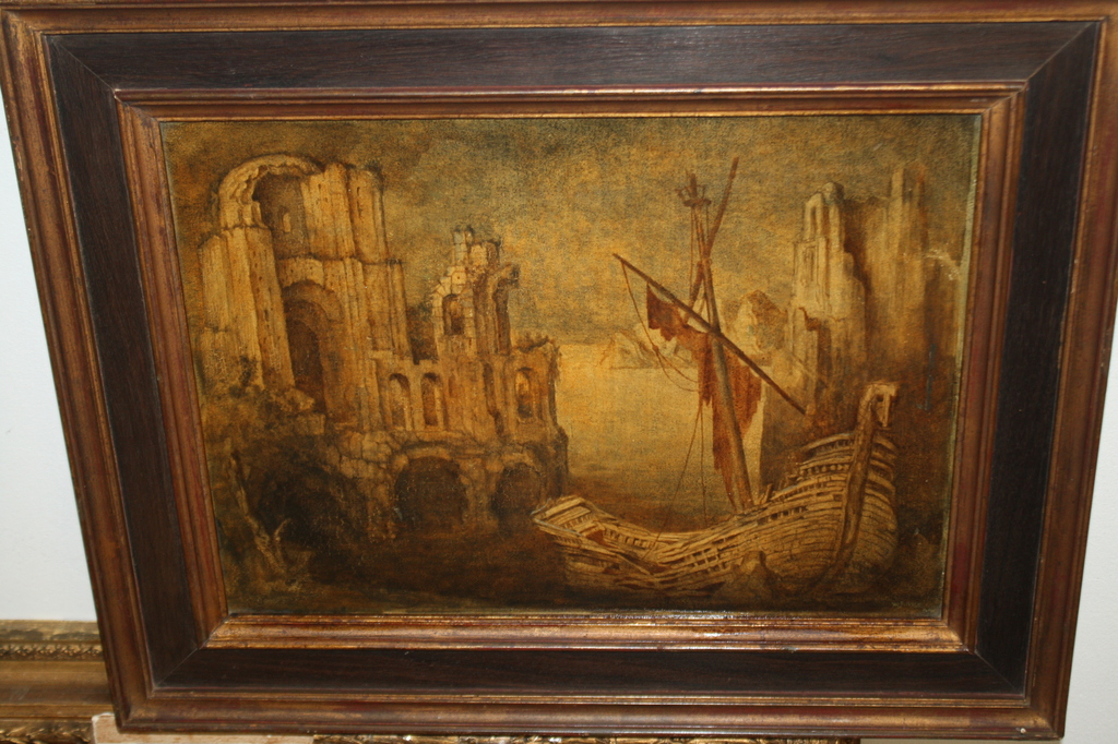 SCHEEPSWRAK BIJ STADS RUINE - SURREALISME DOOR W NIJS 1944 kopen? Bied vanaf 170!