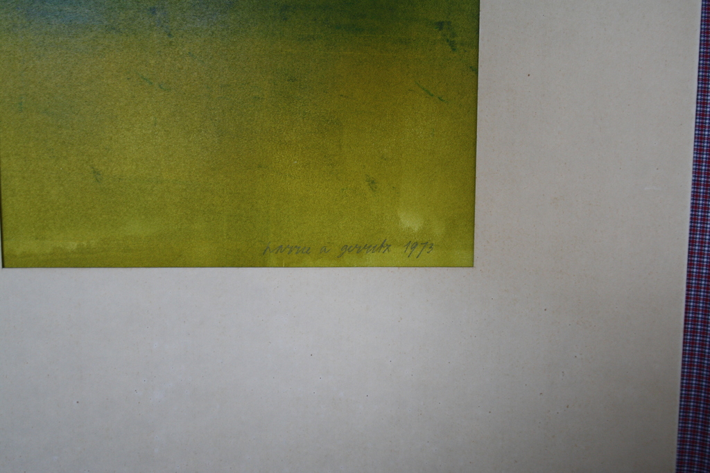 Harrie Gerritz, monotype -rood kerkje- kopen? Bied vanaf 250!