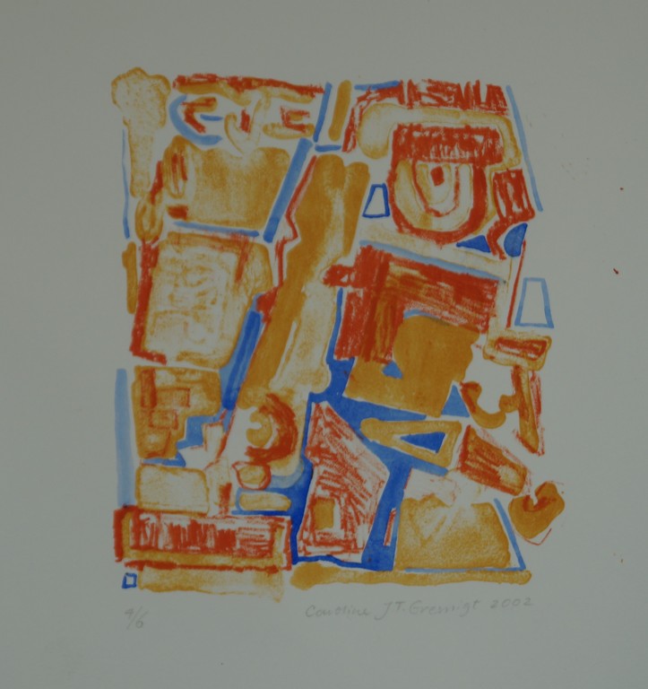 Caroline Gresnigt - gesigneerde litho - 2002 kopen? Bied vanaf 9!