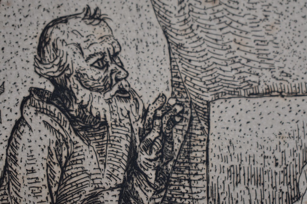 Hidde Nijland, Ets, De maaltijd in Emmaus, naar Rembrandt. kopen? Bied vanaf 1!