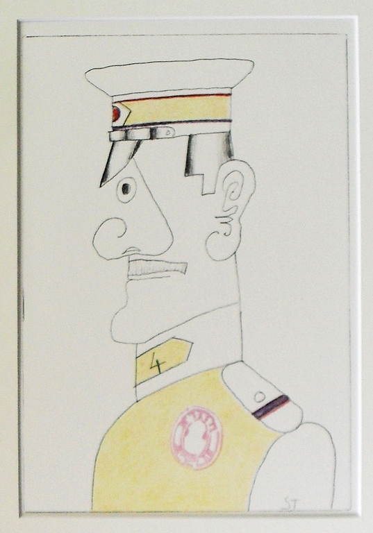 Saul Steinberg - All except you - litho uit 1983 - monogram in druk kopen? Bied vanaf 25!