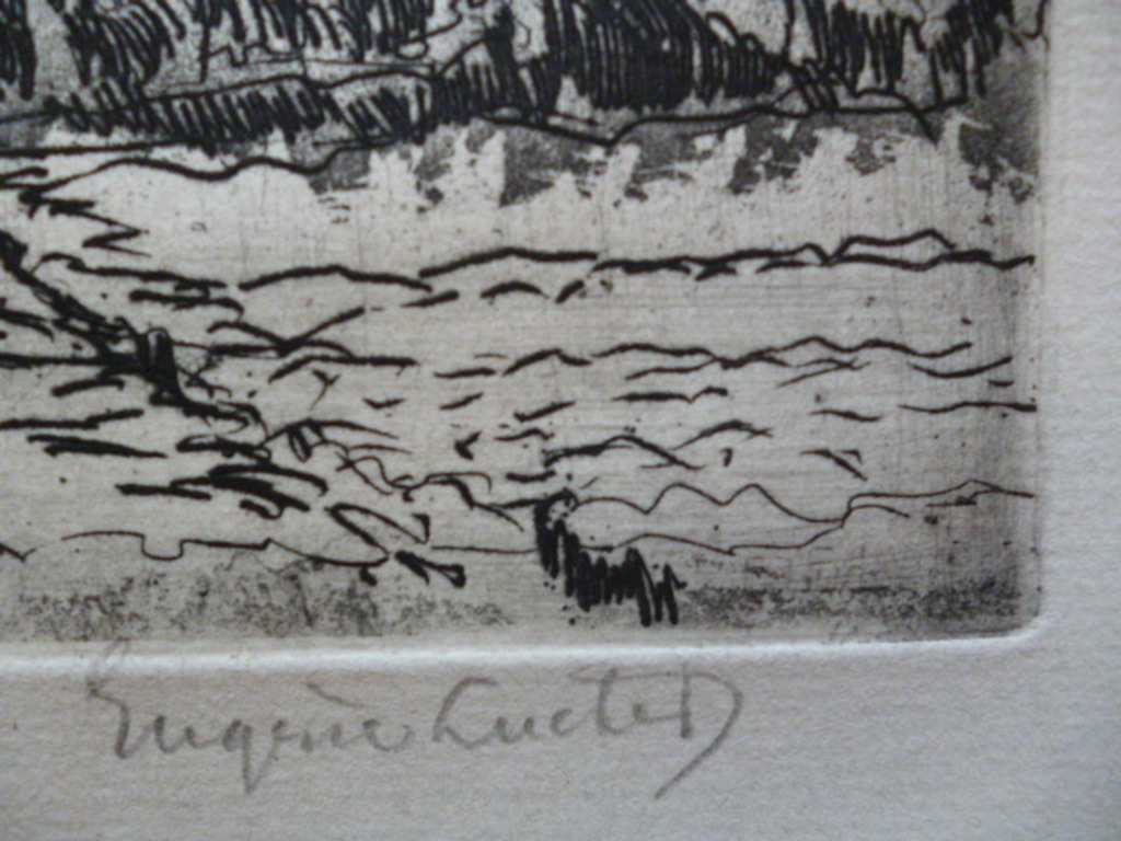 Eugène Lücker - ets - Sint Lievensmonstertoren Zierikzee kopen? Bied vanaf 40!