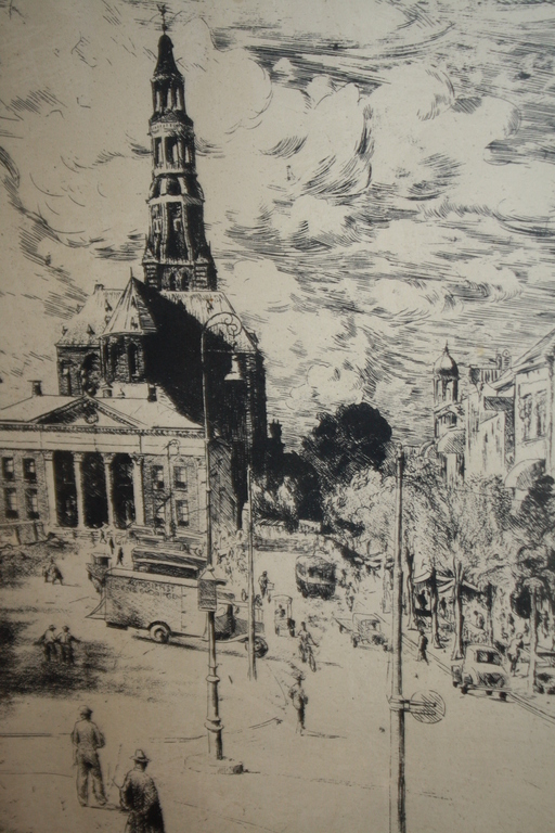 STADSGEZICHT GRONINGEN  - JAN ALTINK groninger ploeg verkocht voor € 255!