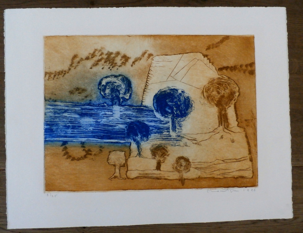 Jan Montyn - ets: Provence/olijfbomen - 1996 - oplage: 25 kopen? Bied vanaf 150!