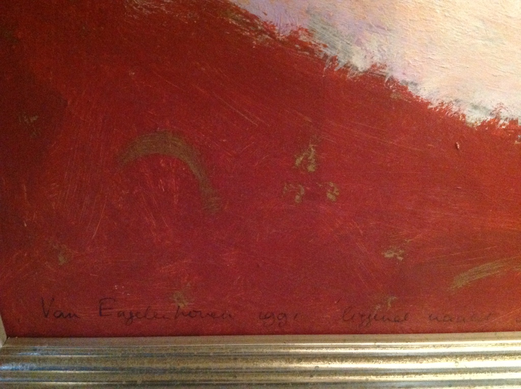 Lita van Engelenhoven: groot schilderij : liggend naak op kussen 1991 kopen? Bied vanaf 99!