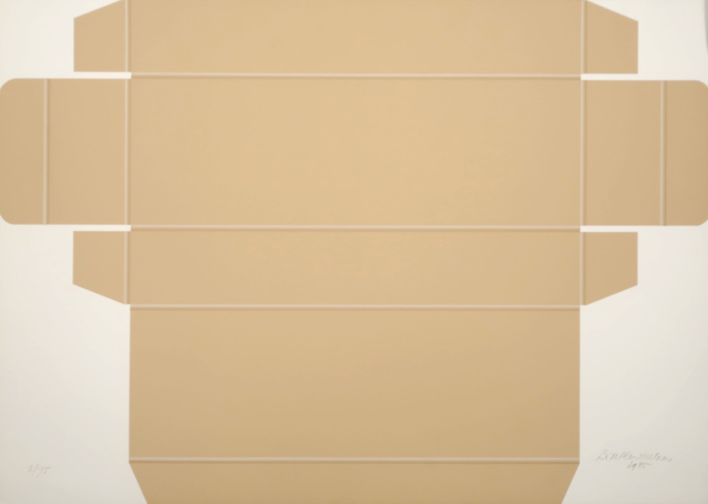 Lode Pemmelaar: Zeefdruk, Uitgevouwen doos I kopen? Bied vanaf 70!