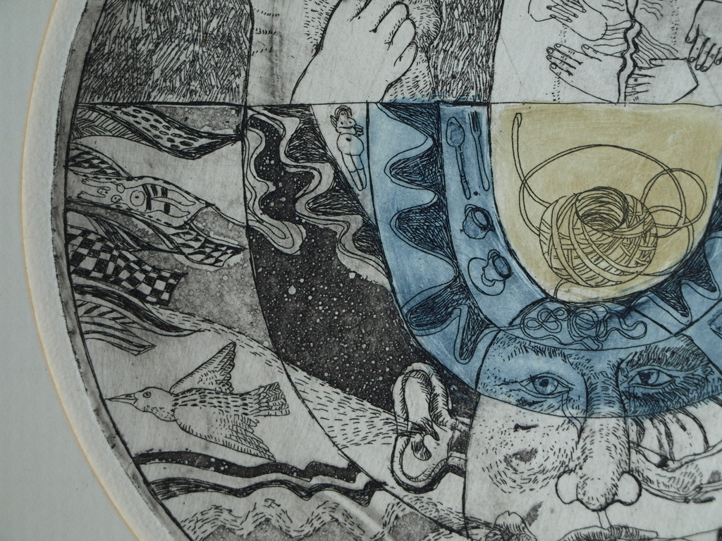 Karin Campfens : Ronde ets, Zonder titel – nr 67 van 100 ex.  kopen? Bied vanaf 1!