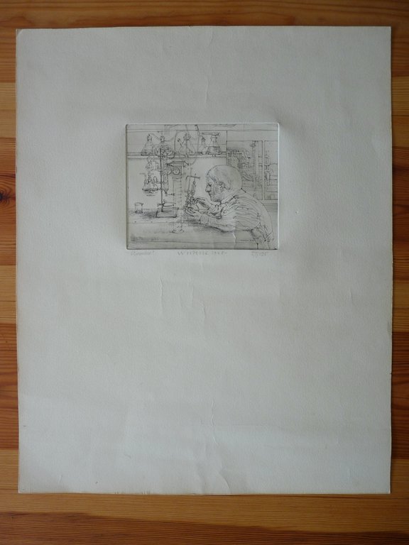 Co Westerik, ets "Chemicus". kopen? Bied vanaf 220!