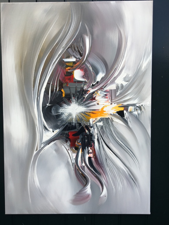 Gena - Abstract After midnight- Acrylverf op doek kopen? Bied vanaf 200!