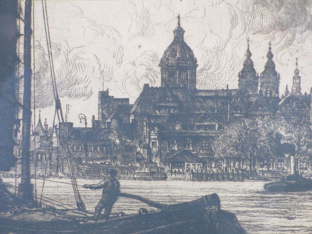 Albert Hemelman, Zeilschip voor Amsterdam, Ets kopen? Bied vanaf 55!