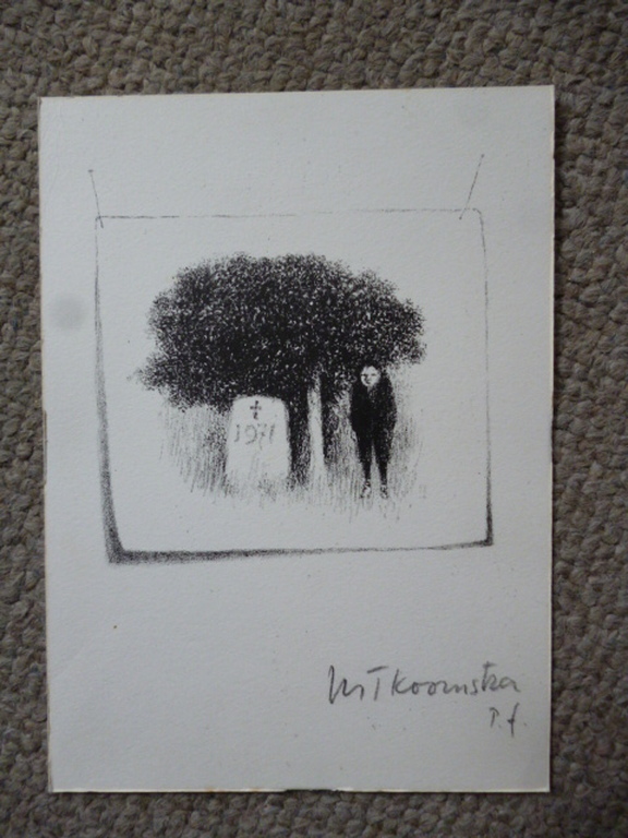 Metten Koornstra - litho - Het jaar 1971 ten grave gedragen kopen? Bied vanaf 40!