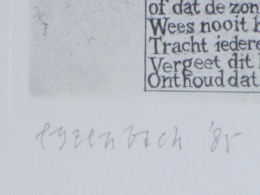 Tom Eyzenbach, Verlaat je Huis!, Ets '85 kopen? Bied vanaf 55!