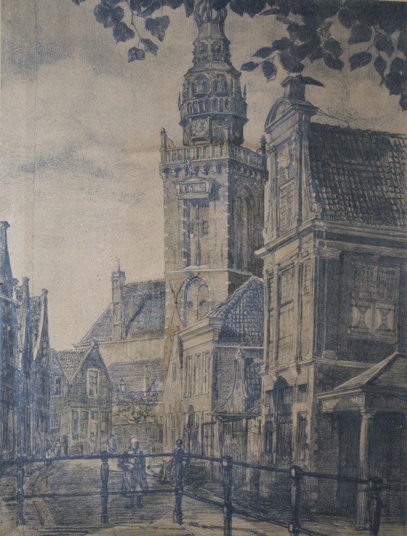 litho van Monnikendam in een Heijdenrijk lijst kopen? Bied vanaf 1!