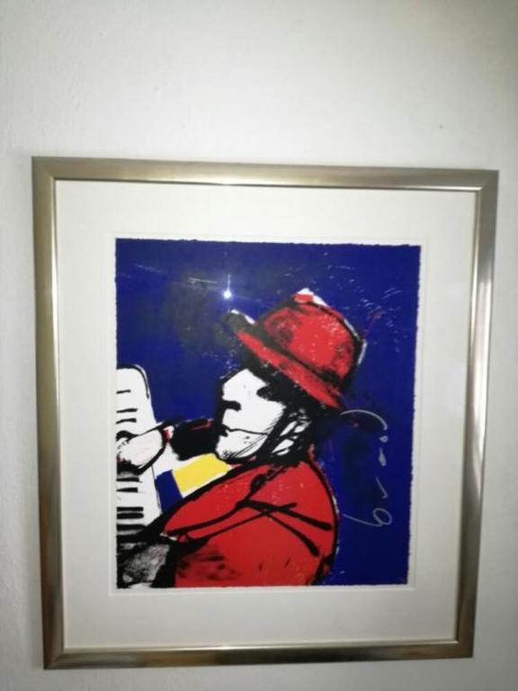 Herman Brood zeefdruk Ik 2000 (pianist) ingelijst kopen? Bied vanaf 299!
