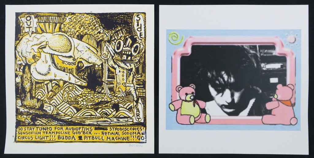 Pizzadoos met LP en 16 grafische werken: o.a. Barend van Hoek, I don't know about art, kopen? Bied vanaf 60!