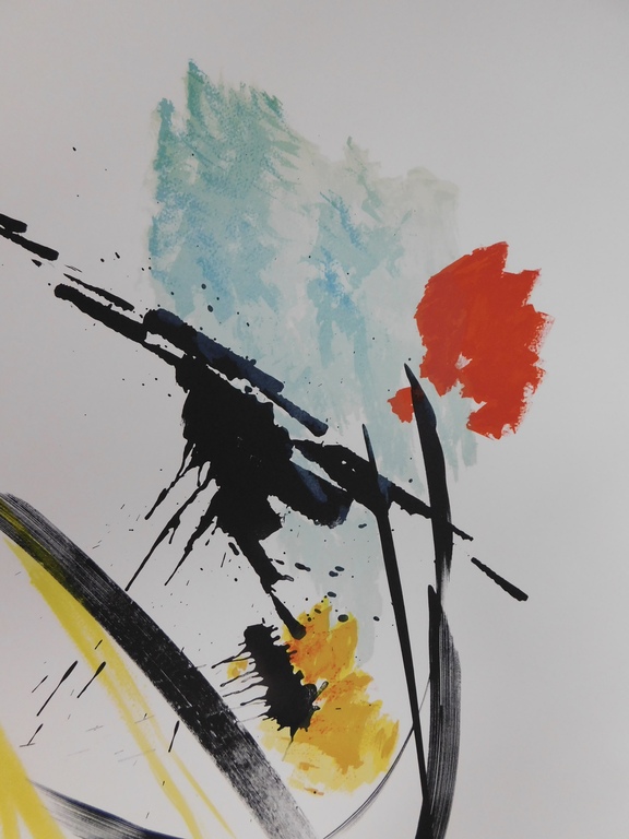 Jean Miotte - Kleurenlitho - Composition Abstraite II verkocht voor € 75!