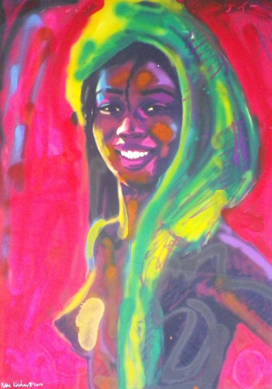 Peter Klashorst - 100 x 70 cm - Groot werk kopen? Bied vanaf 350!