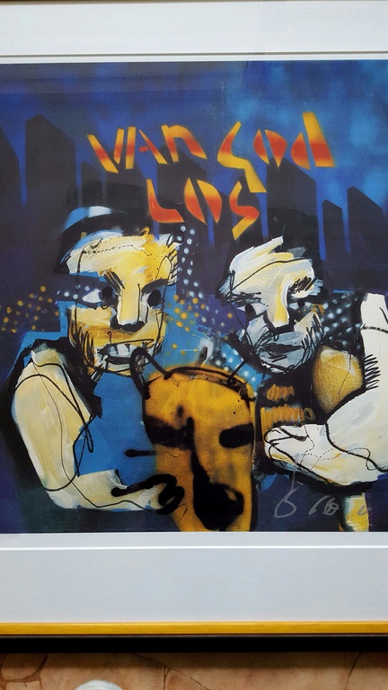 Herman Brood, zeefdruk, van God los kopen? Bied vanaf 400!