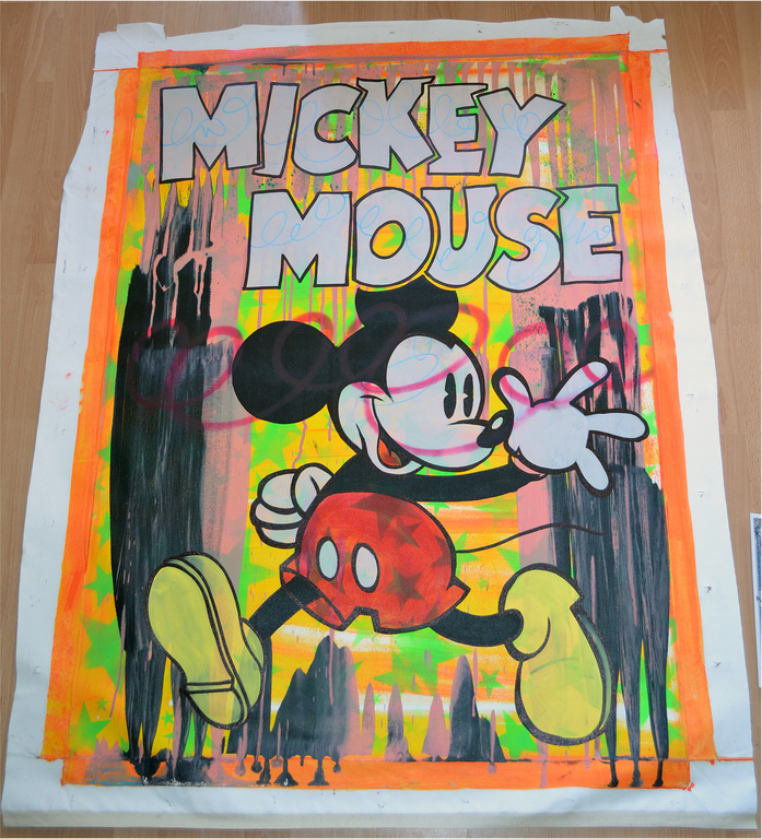 Dillon Boy, Mouse Pride, uniek origineel werk op groot doek, COA, 2015 kopen? Bied vanaf 900!