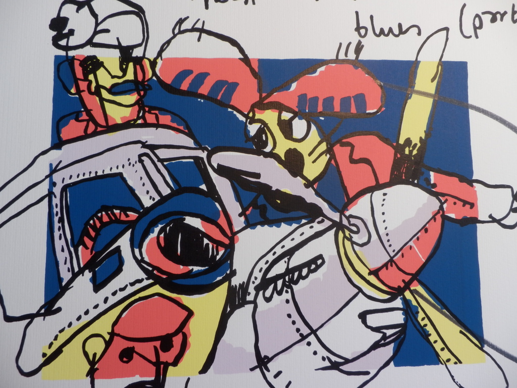 HERMAN BROOD, Gelimiteerde en HANDGESIGNEERDE Zeefdruk  TEST-PILOT kopen? Bied vanaf 110!