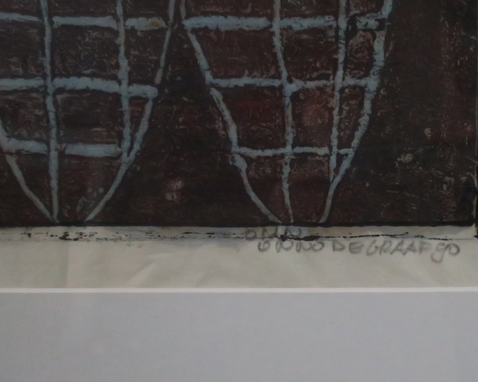 Onno de Graaf: Monotype, Zonder titel - Ingelijst kopen? Bied vanaf 1!