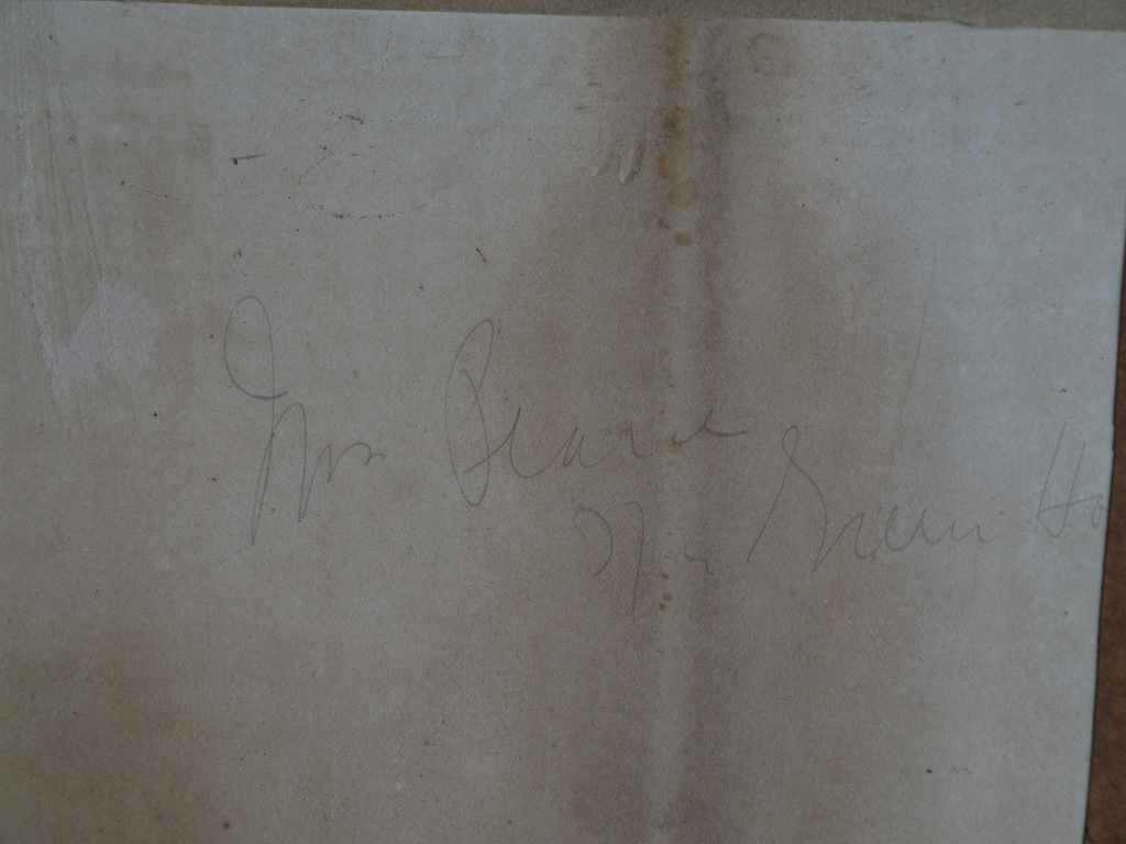 Initialen E. B.  : Tekening ,  Hond – ingelijst - 1901 kopen? Bied vanaf 1!