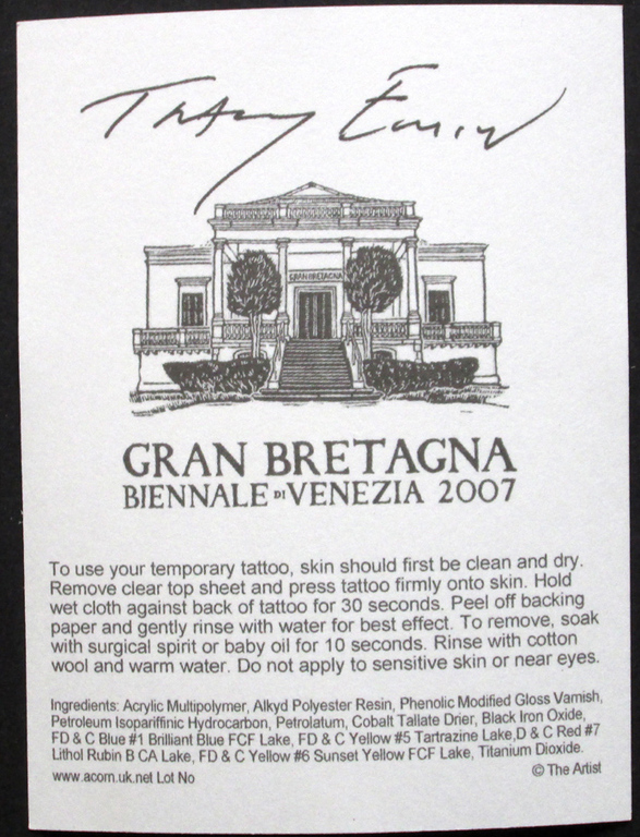 Biennale 2007 - Singing Bird - Tracey Emin, in passe-partout - ready to frame kopen? Bied vanaf 28!