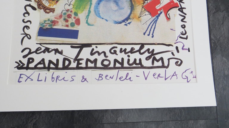 Schitterende Litho van Jean Tinguely, Pandemonium. kopen? Bied vanaf 50!