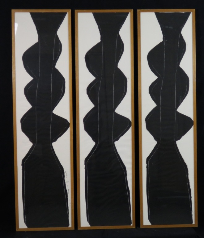 Xandra Donders: Grafiek, gem techniek, 3-luik Bruggen - Ingelijst kopen? Bied vanaf 150!