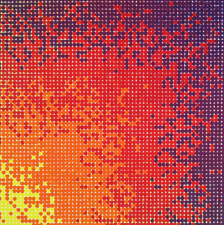 David Roth - Abstracte voorstelling, zeefdruk verkocht voor € 235!