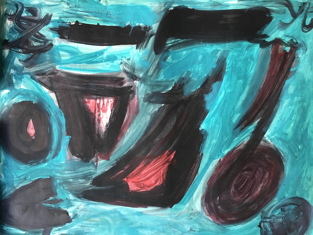 Wim Izaks originele gouache/ aquarel verkocht voor € 56!