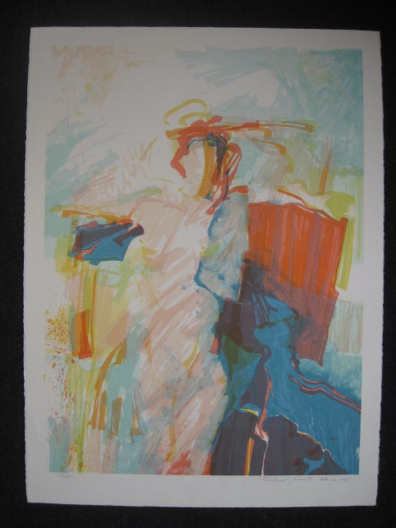 Grote 1987 abstract figuratieve gesigneerde Litho "I" Richard Smeets (1955) kopen? Bied vanaf 1!